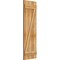 Ekena Millwork Joined Board-n-Batten Shutters w/Z-Bar, Rough Sawn Western Red Cedar, 16 1/8W x 51H, PR RBJ06Z16X051RWR - alternate 3